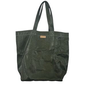 Consuela Grab n’ Go Zack Tote OS Olive Green Metallic Canvas Shoulder Bag
